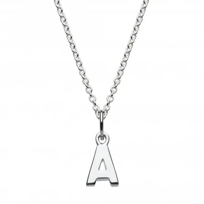 Dew Sterling Silver Dinky A Initial Pendant 9092HPA