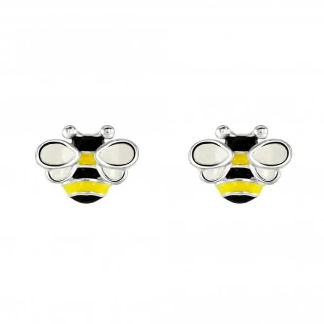 Dew Sterling Silver Dinky Bee and Combe Stud Earrings 3558ME