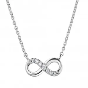 Dew Sterling Silver Infinity Cubic Zirconia 16 Necklet 9517CZ027