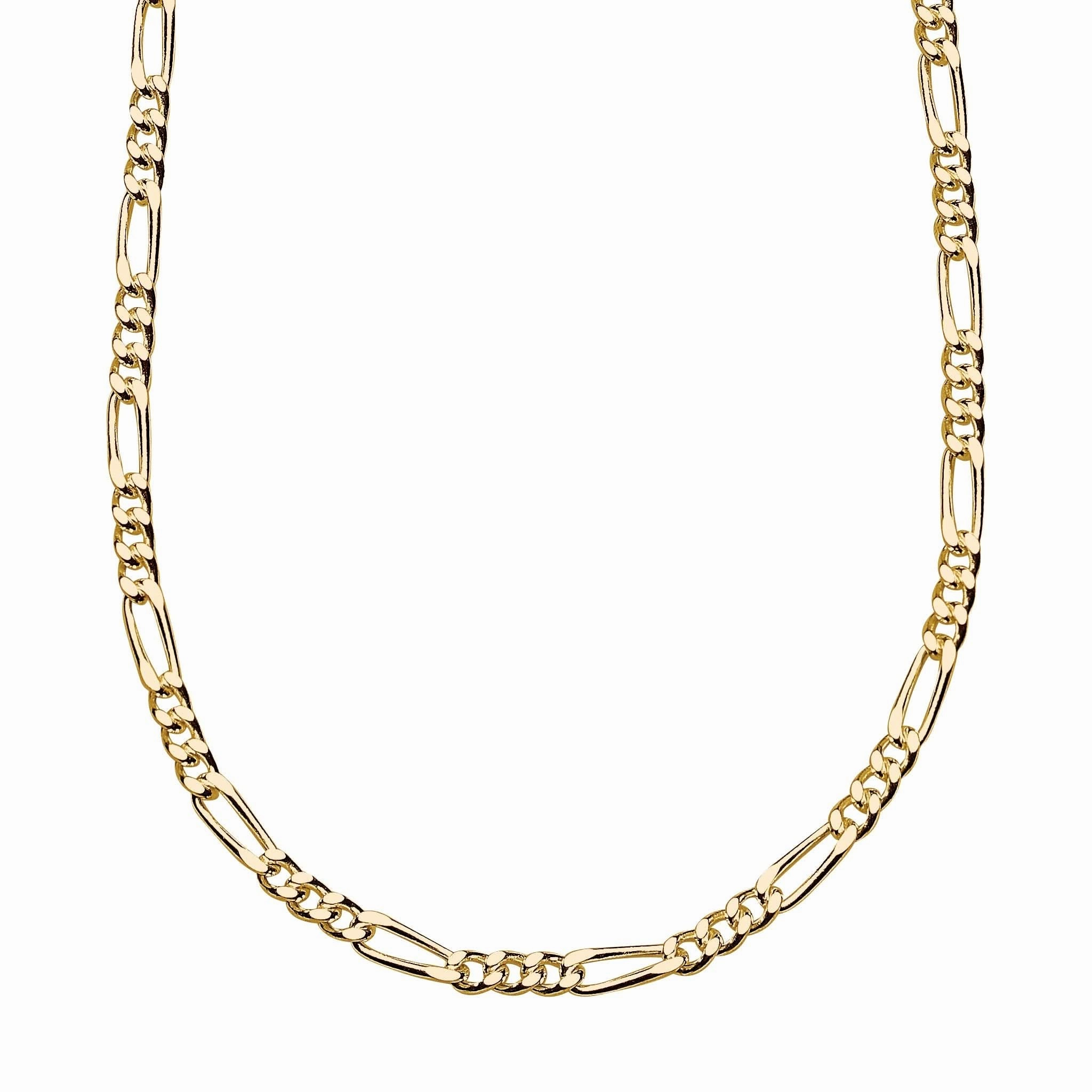 Dew Gold Plate Figaro Chain 18" Necklace 96818GD