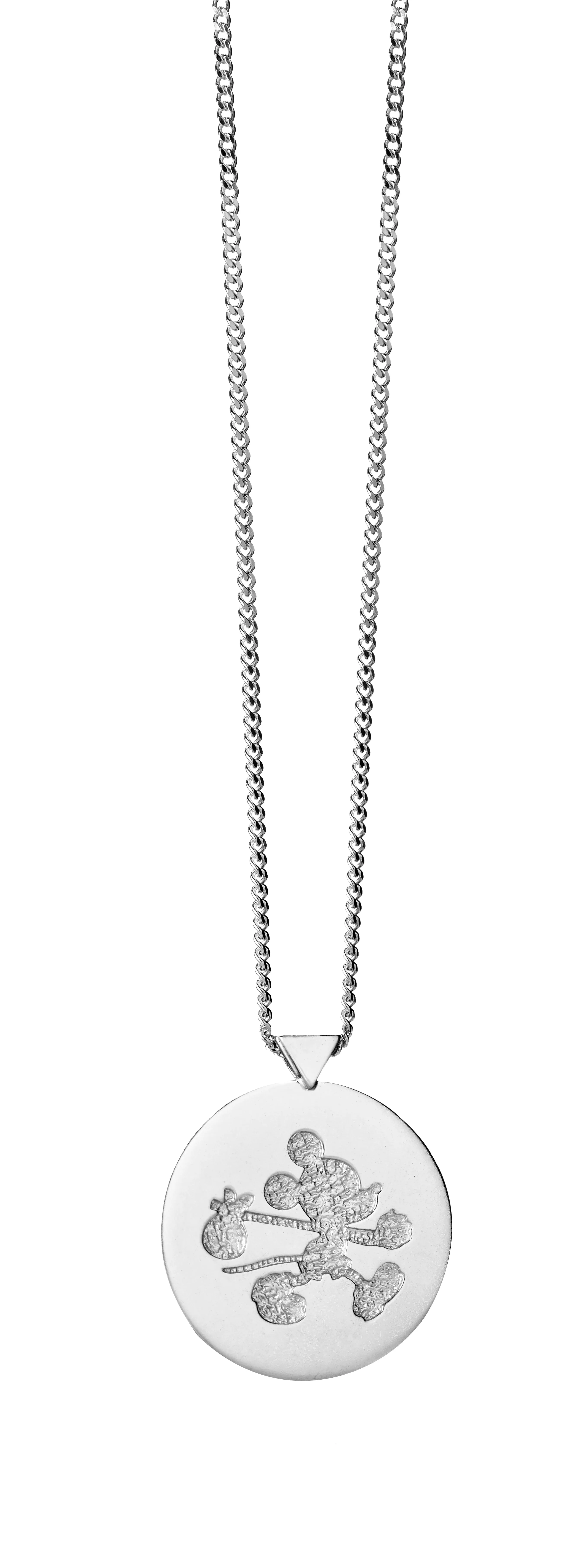 Disney X Karen Walker Limited Edition Mickey Runaway Stamp Pendant - Sterling Silver