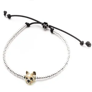 Dog Fever Sterling Silver Enamelled Yorkshire Muzzle Bracelet D