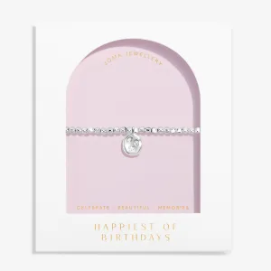 Dolce Vita Happiest of Birthdays Silver Plated Bracelet 8495