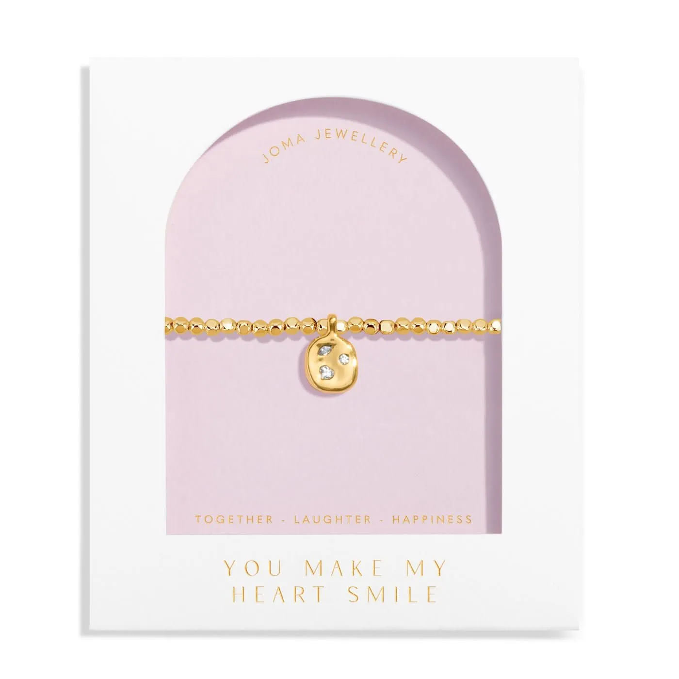 Dolce Vita You Make My Heart Smile Gold Plated Bracelet 8498