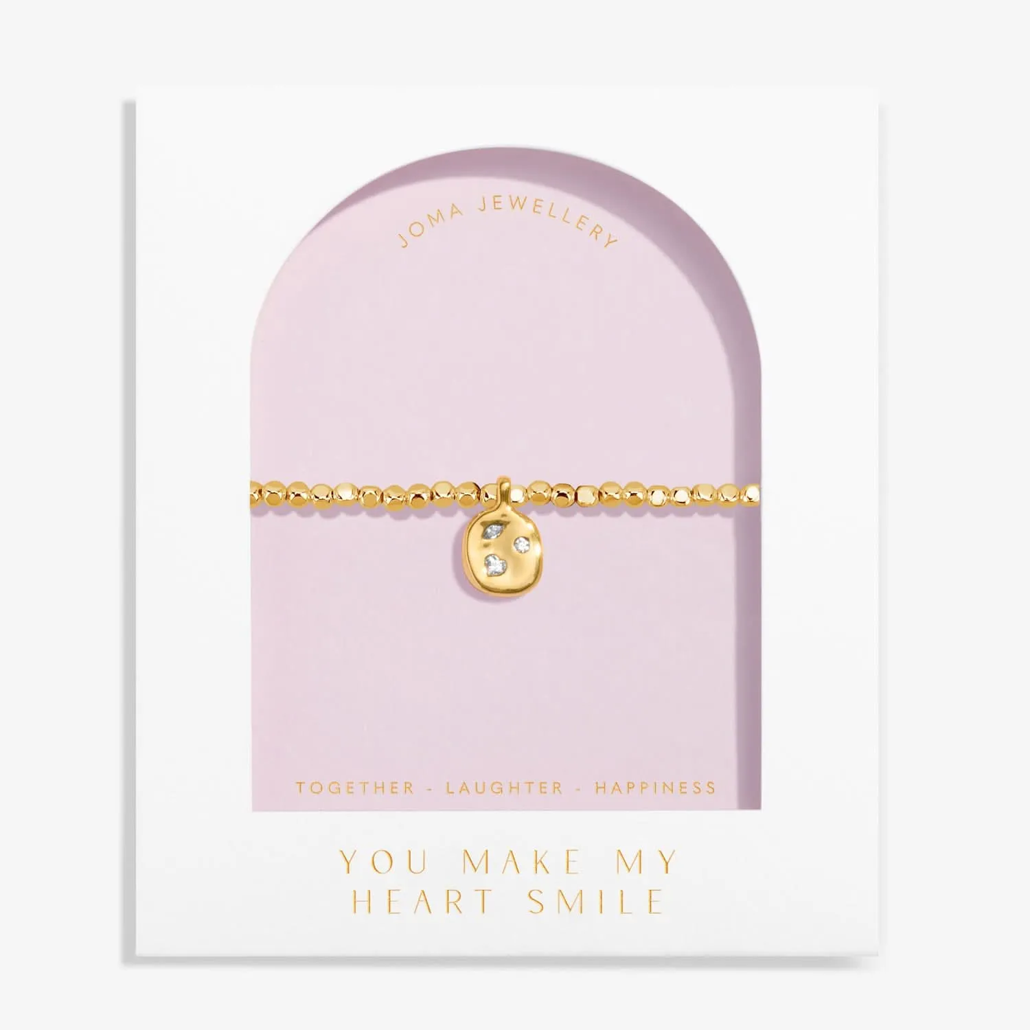 Dolce Vita You Make My Heart Smile Gold Plated Bracelet 8498
