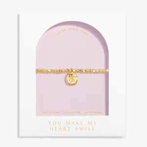 Dolce Vita You Make My Heart Smile Gold Plated Bracelet 8498