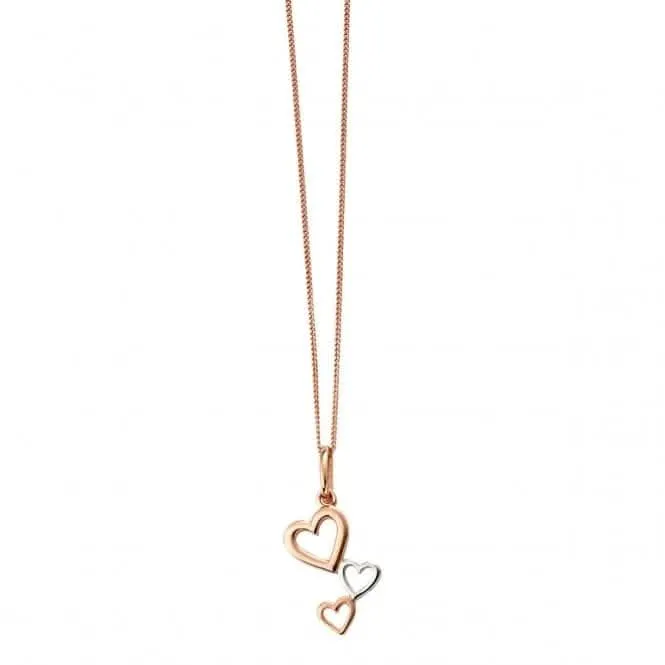 Elements Silver Heart Cascade Pendant P4414