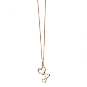 Elements Silver Heart Cascade Pendant P4414