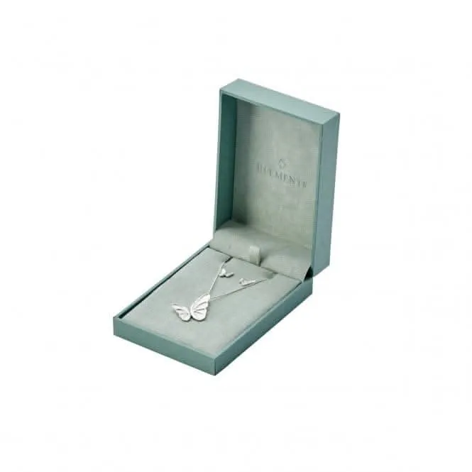 Elements Silver Layered Scratch Finish And Polished Heart Pendant P2996Z364N722