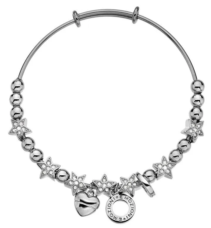 Emozioni Bangle Crystal Star Silver