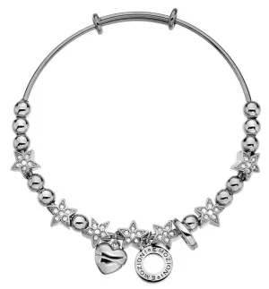 Emozioni Bangle Crystal Star Silver