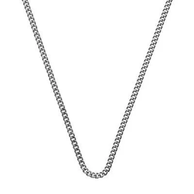 Emozioni Necklace Silver Curb 35mm Chain