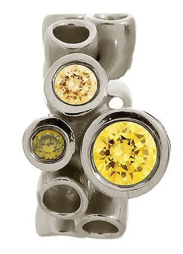 Endless Jewellery Charm Multi Gemstones Citrine Silver