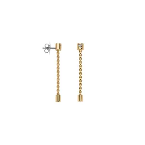 Fope Aria 18ct Yellow Gold 0.09ct Diamond Pendant Earrings