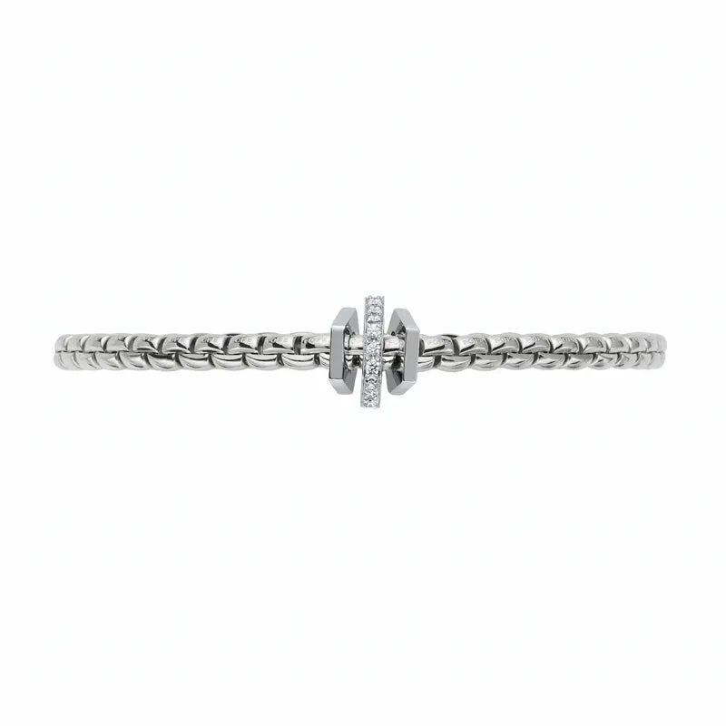 Fope Eka 18ct White Gold 0.15ct Diamond Bracelet