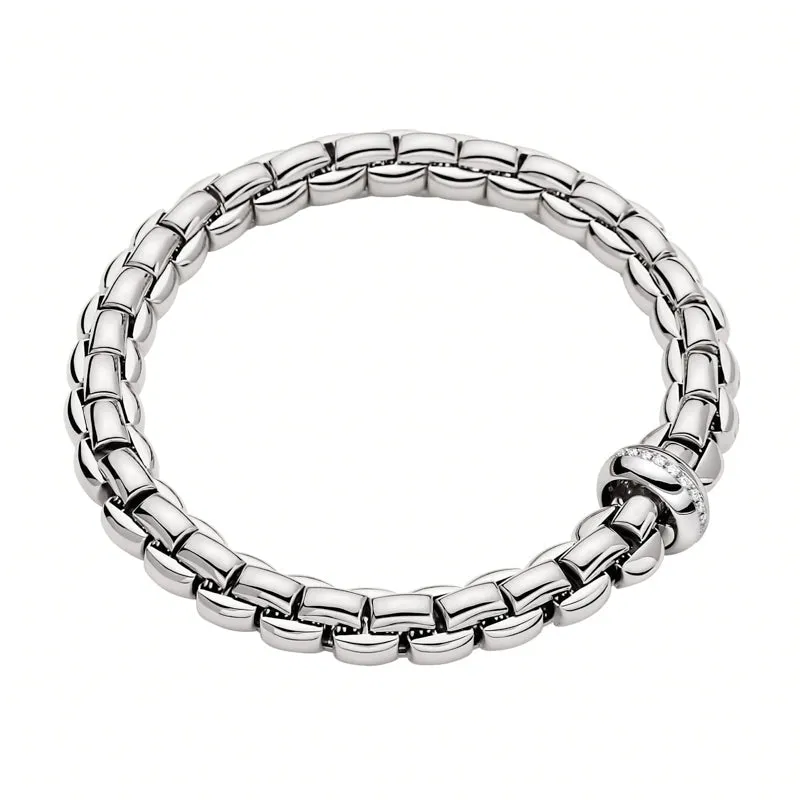 Fope Eka 18ct White Gold 0.19ct Diamond Bracelet
