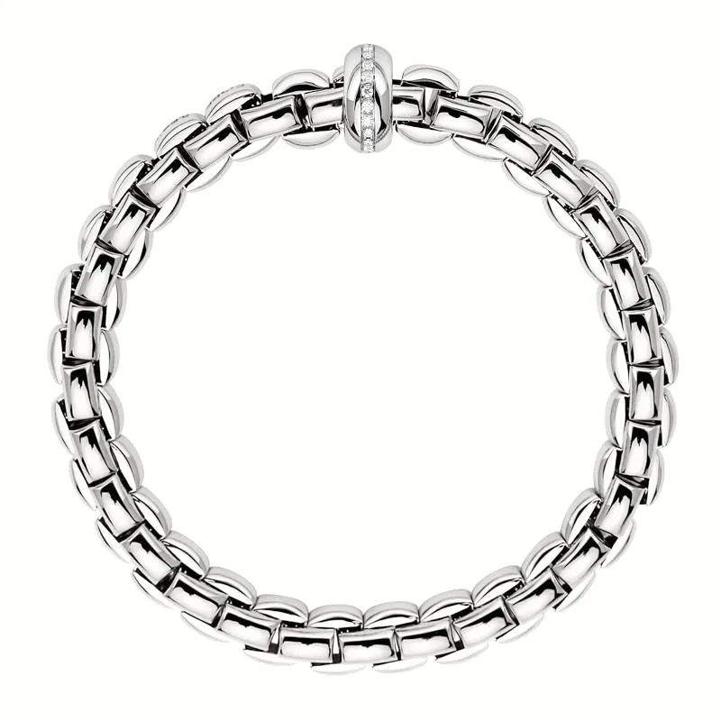 Fope Eka 18ct White Gold 0.19ct Diamond Bracelet