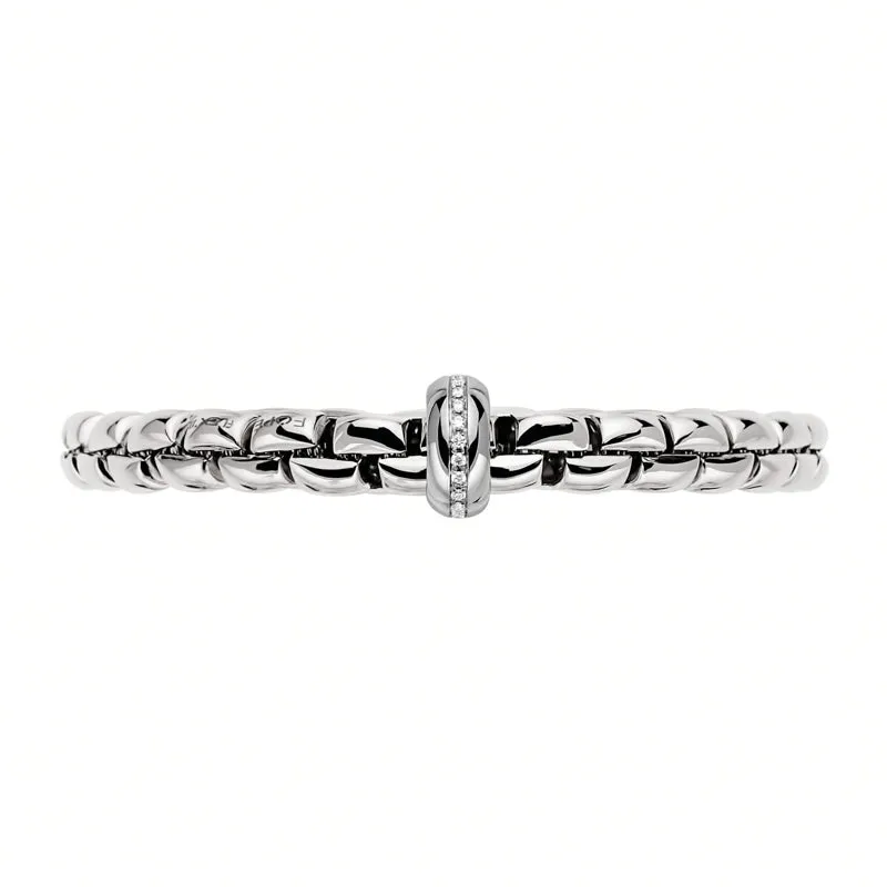 Fope Eka 18ct White Gold 0.19ct Diamond Bracelet