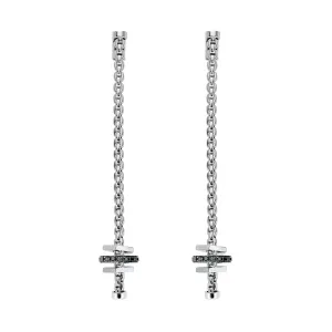 Fope Eka 18ct White Gold 0.32ct Black Diamond Drop Earrings