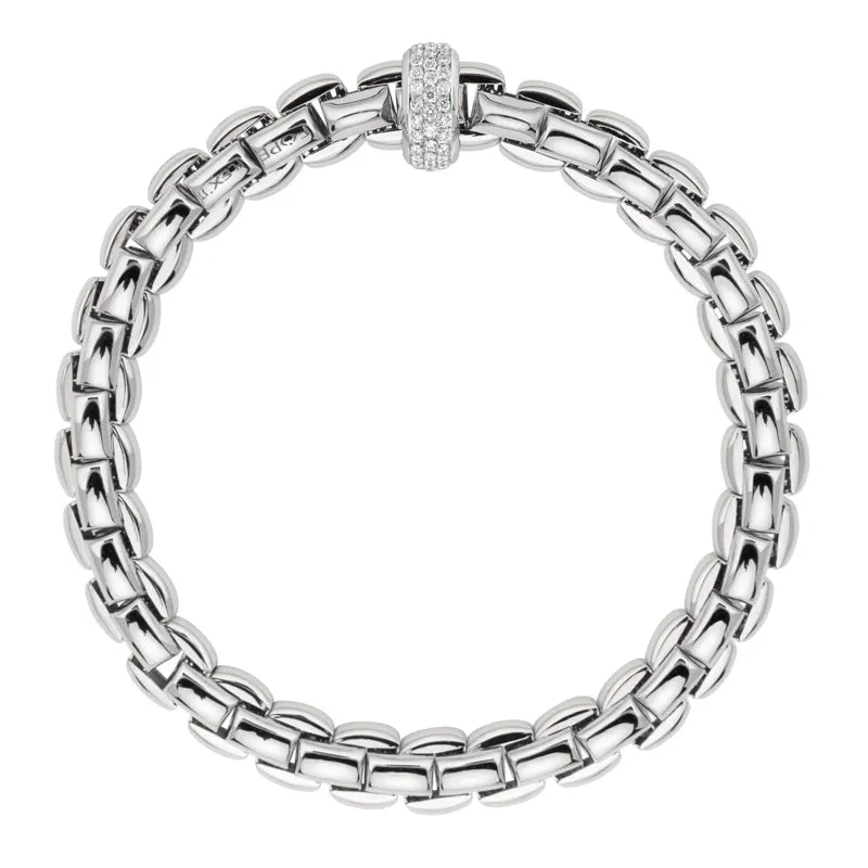 Fope Eka 18ct White Gold 0.58ct Diamond Bracelet
