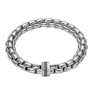 Fope Eka 18ct White Gold 0.74ct Black Diamond Bracelet D