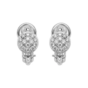 Fope Eka Tiny 18ct White Gold 0.45ct Diamond Earrings