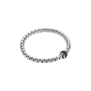 Fope Eka Tiny 18ct White Gold 0.54ct Black Diamond Bracelet