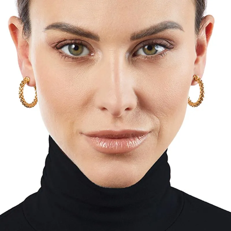 Fope Essentials 18ct White Gold Small Hoop Earrings