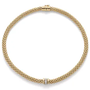 Fope Flex'It Love Nest 18ct Yellow Gold Diamond Necklace
