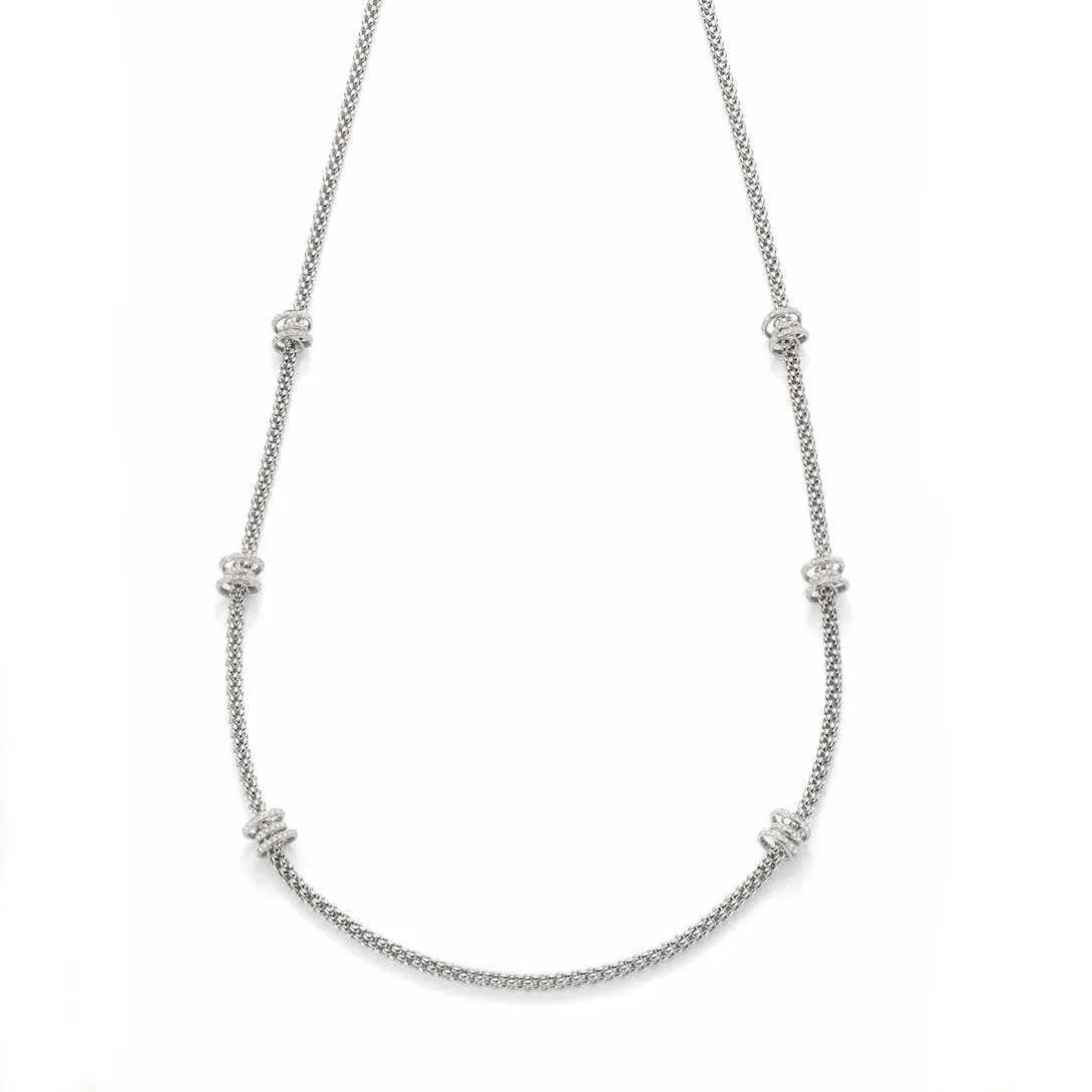 Fope Flex'It Solo 18ct White Gold 2.24ct Diamond Necklace