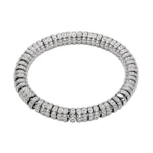 Fope Flex'it Solo 18ct White Gold 5.51ct Diamond Bracelet