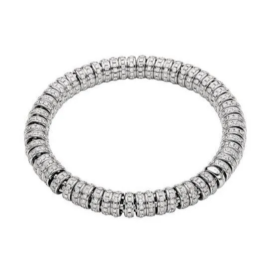 Fope Flex'it Solo 18ct White Gold 5.51ct Diamond Bracelet