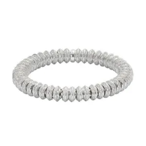 Fope Flex'it Solo 18ct White Gold 7.29ct Diamond Bracelet