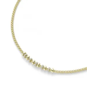 Fope Flex'It Solo 18ct Yellow Gold 0.50ct Diamond Necklace
