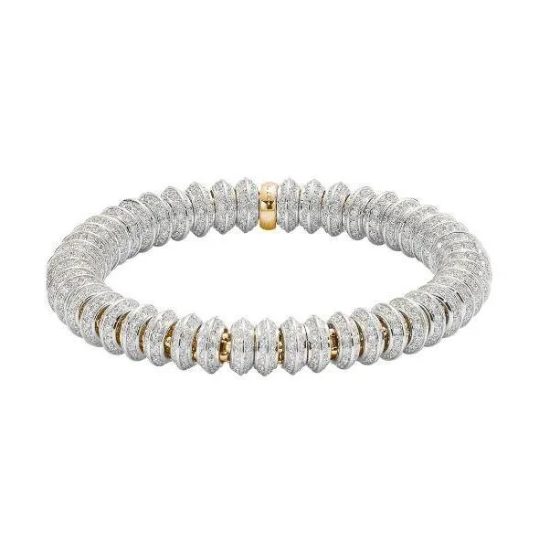 Fope Flex'it Solo 18ct Yellow Gold 7.29ct Diamond Bracelet