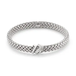 Fope Flex'It Vendome 18ct White Gold 0.13ct Diamond Bracelet