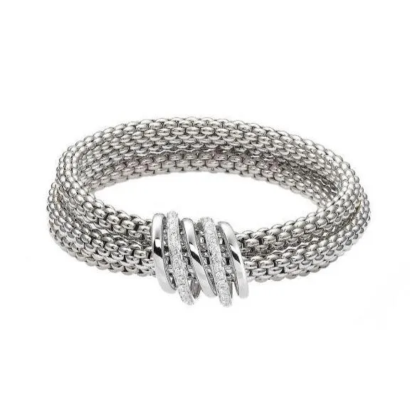 Fope MiaLuce 18ct White Gold 0.54ct Diamond Bracelet