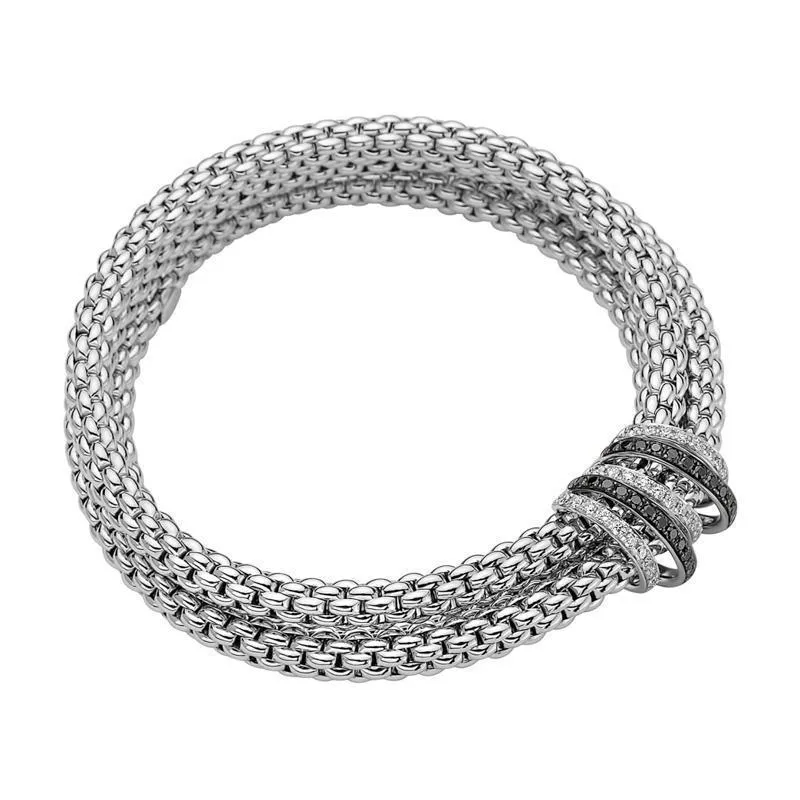 Fope Mialuce 18ct White Gold 1.26ct Black Diamond Bracelet