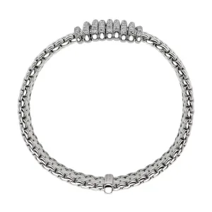 Fope Panorama 18ct White Gold 0.68ct Diamond Rondelle Bracelet