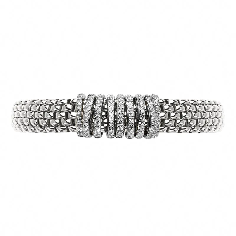 Fope Panorama 18ct White Gold 0.68ct Diamond Rondelle Bracelet