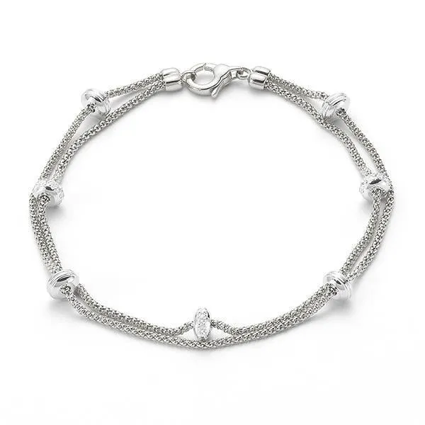 Fope Phylo 18ct White Gold 0.24ct Diamond Bracelet