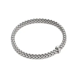Fope Vendome 18ct White Gold 0.01ct Diamond Flexible Bracelet