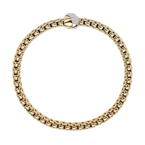 Fope Vendome 18ct Yellow Gold 0.20ct Diamond Bracelet