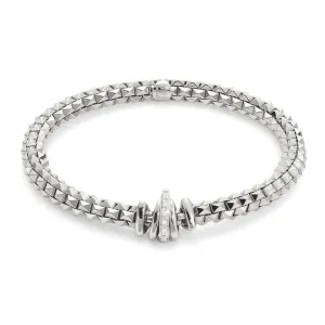 Fope Wild Rose 18ct White Gold 0.12ct Diamond Bracelet