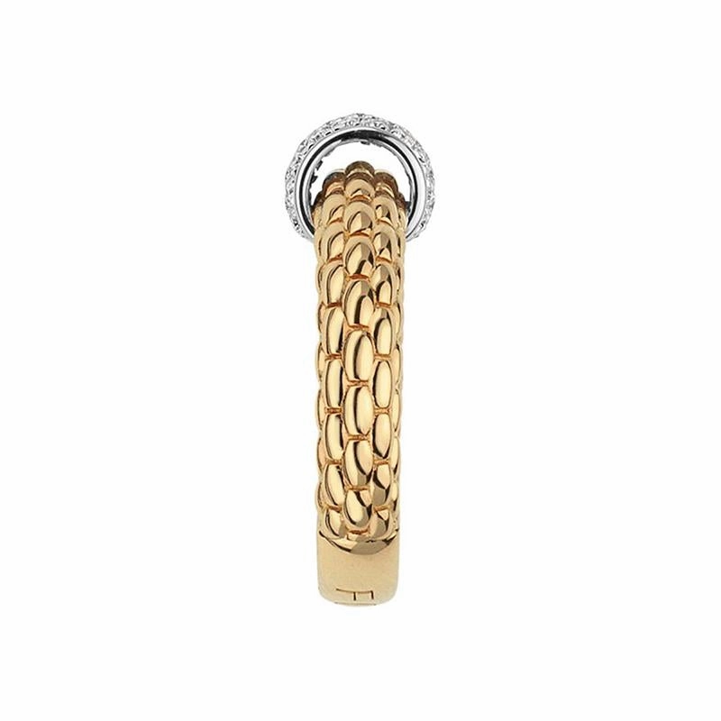 Fope Flex'it Solo 18ct Yellow Gold 0.20ct Diamond Ring D
