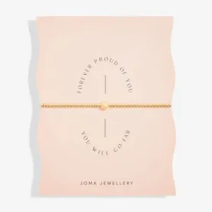 Forever Proud Of You You Will Go Far Gold Plated 17.5cm Bracelet 6780