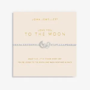 Forever Yours Love You To The Moon Silver 17.5cm Bracelet 6155