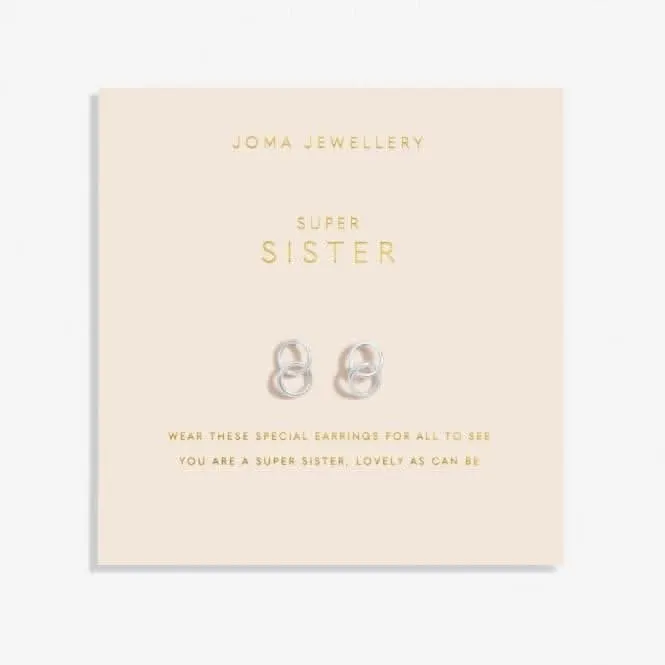 Forever Yours Super Sister Silver Plated Earrings 6762