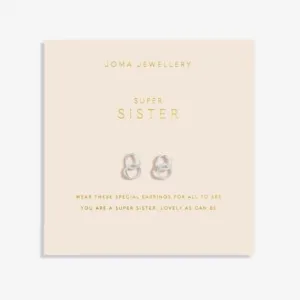 Forever Yours Super Sister Silver Plated Earrings 6762
