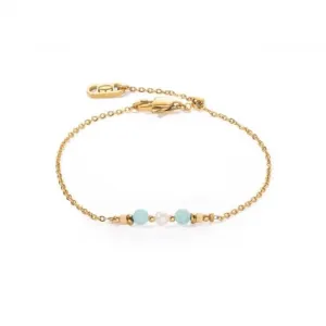 Freshwater Pearl Green Gold Bracelet 1128/30-0516